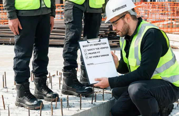 Construction safety footwear