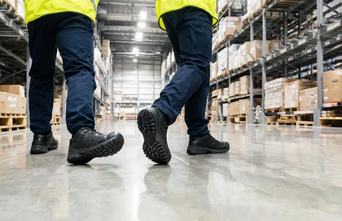 Warehouse slip-resistant footwear